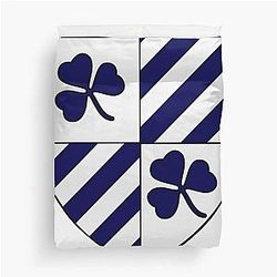 Keenan Hall crest University of Notre Dame Duvet Cover