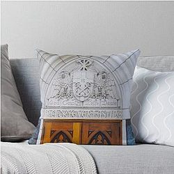 God, Country, Notre Dame Throw Pillow
