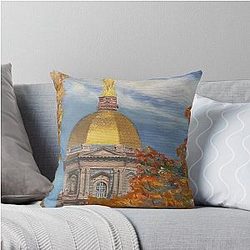 Golden Dome of Notre Dame Pillow