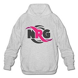 MSKOOK Men's NRG Esports Logo Hooded Sweatshirt Ash