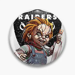 Halloween Oakland Raiders Chucky Pin