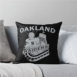 Vintage Oakland Raiders Throw Pillow