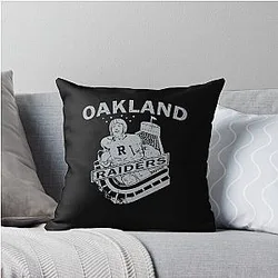 Vintage Raiders Throw Pillow