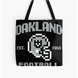 Property of Oakland Raiders Football Tote Bag