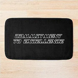 Commitment to Excellence - Oakland Raiders - American Football Fan Art Bath Mat