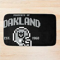 Property of Oakland Raiders Football Mat