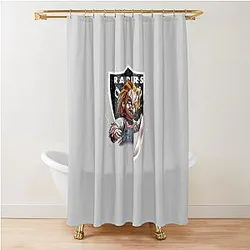 Halloween Oakland Raiders Shower Curtain