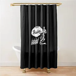 Vintage Oakland Raiders White Raiders Essential T-Shirt Shower Curtain