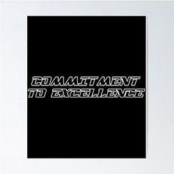 Commitment To Excellence Oakland Raiders American Football Fan Art Poster