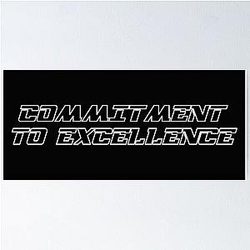Commitment to Excellence - Oakland Raiders - American Football Fan Art Poster