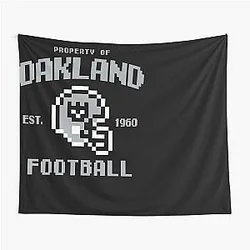 Property Of Oakland Raiders Football Tapestry