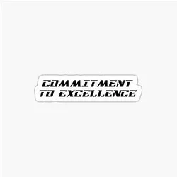 Commitment to Excellence - Oakland Raiders American Football Fan Art Sticker