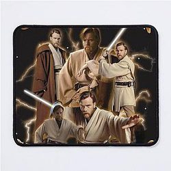 Obi Wan Kenobi Space Jesus Retro Collage Mouse Pad