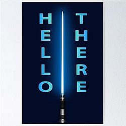 HELLO Kenobi Quote Poster