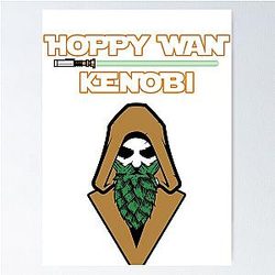 Hoppy or Happy Star Wars Poster