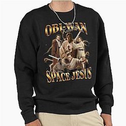 Obi Wan Kenobi Space Jesus Retro Collage Sweatshirt
