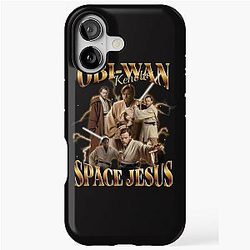 Obi Wan Kenobi Space Jesus Retro iPhone Case