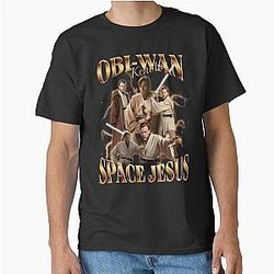 Obi-Wan Kenobi Space Jesus Retro Classic T-Shirt