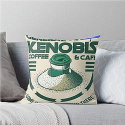 General Kenobi's Coffee - Come in and say Hello there Throw Pillow