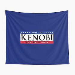 Vote Kenobi Tapestry