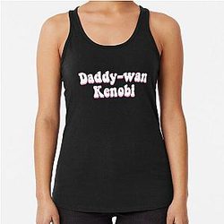 Daddy Wan Kenobi Racerback Tank Top