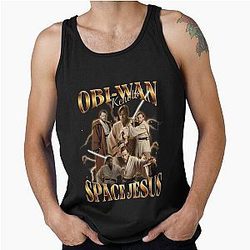 Obi Wan Kenobi Retro Space Jesus Collage Tank Top