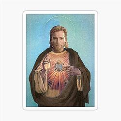 Obi-Wan Kenobi Jesus Christ Sticker