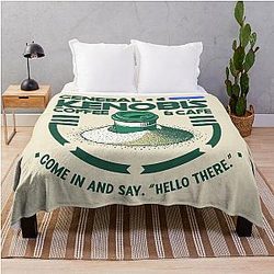 General Kenobi's Coffee - Come in and say Hello Throw Blanket