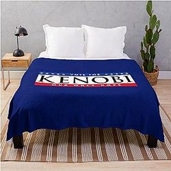 Vote Kenobi Throw Blanket