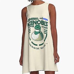 General Kenobi's Coffee - Come in and say Hello A-Line Dress