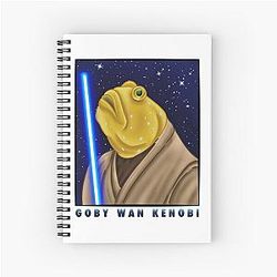 Goby Wan Kenobi Spiral Notebook