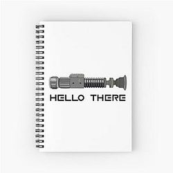 Hello General Kenobi Light Saber Notebook
