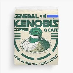 General Kenobi's Coffee - Come in and say Hello Duvet Cover