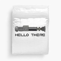 Hello There General Kenobi Light Saber Duvet Cover
