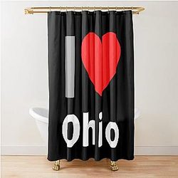 I Love Ohio Shower Curtain