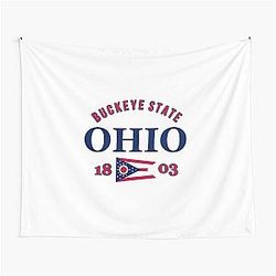 Ohio State Flag Tapestry
