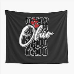Lovely Ohio Lover Design Tapestry