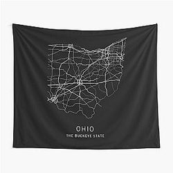 Ohio State Road Tapestry