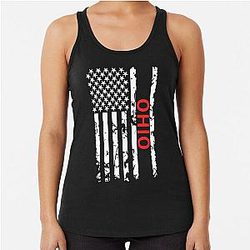 Ohio Mens and Womens State Racerback Tank Top