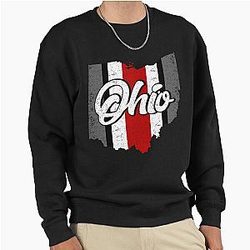 Vintage Ohio State Map Pullover Sweatshirt