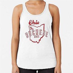 Ohio Buckeye state Racerback Tank Top