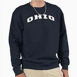 Ohio University, White Text Slogan Sweatshirt