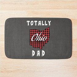 Totally Ohio State Map Pride Bath Mat