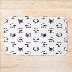 Ohio Pride State Flag Native Country Bath Mat