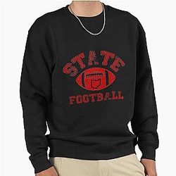 State of Ohio Distressed Football Pullover Sweatshirt