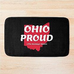 Ohio Buckeye State Design Bath Mat