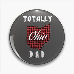 Totally Ohio Buffalo Plaid State Map Pin