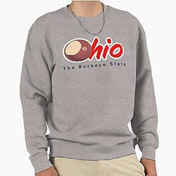 Ohio The Buckeyes State Pullover Sweatshirt