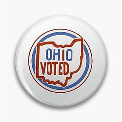 Ohio Voted Sticker Pin