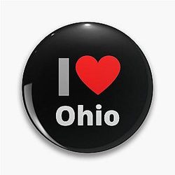 I Love Ohio Pin